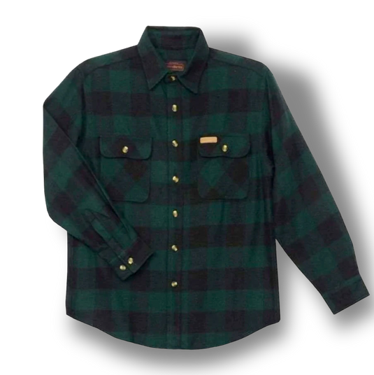 Hickory Shirt Co. Buffalo Plaid 1/4 Zip Flannel - Forest Hickory Shirt Co. Buffalo Plaid 1/4 Zip Flannel - Forest