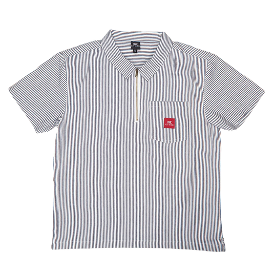 Hickory Stripe Quarter Zip Shirt