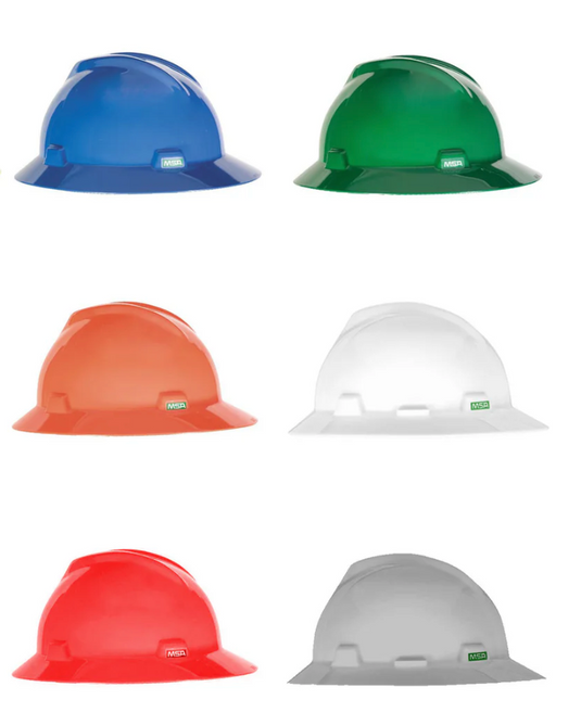 Orange MSA 10021292 V-Gard Full Brim Hard Hat - Fas-Trac Suspension : MSA Hard H Orange MSA 10021292 V-Gard Full Brim Hard Hat - Fas-Trac Suspension : MSA Hard H