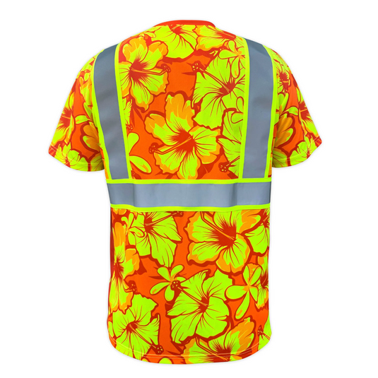 Tropic Heat Orange Class 2 Hi-Vis Shirt
