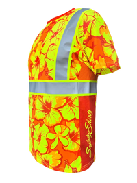 Tropic Heat Orange Class 2 Hi-Vis Shirt