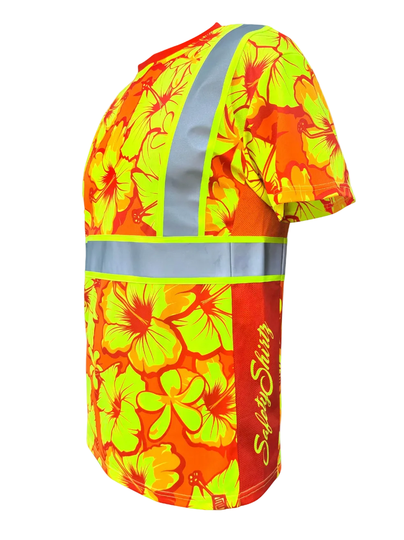 Load image into Gallery viewer, Tropic Heat Orange Class 2 Hi-Vis Shirt
