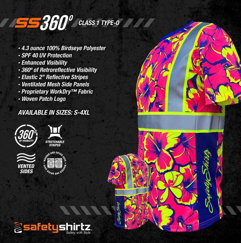 Load image into Gallery viewer, Tropic Heat Pink Class 2 Hi-Vis Shirt
