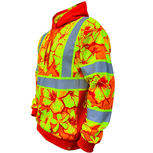 Tropic Heat Orange Class 3 Hi-Vis Hoodie