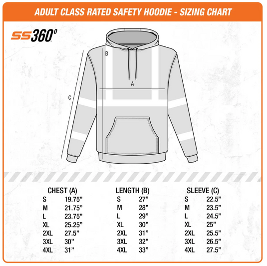 Tropic Heat Orange Class 3 Hi-Vis Hoodie