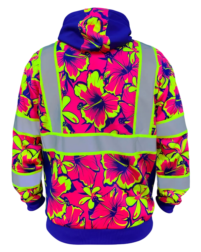 Load image into Gallery viewer, Tropic Heat Pink Class 3 Hi-Vis Hoodie
