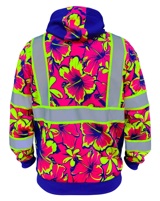 Tropic Heat Pink Class 3 Hi-Vis Hoodie