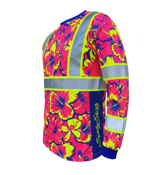 Tropic Heat Pink Enhanced Visibility Long Sleeve