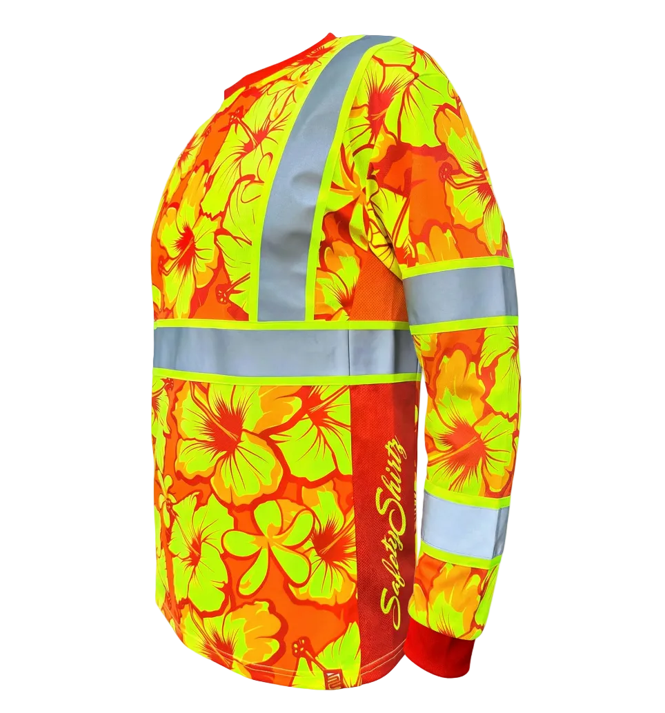 Tropic Heat Orange Enhanced Visibility Long Sleeve