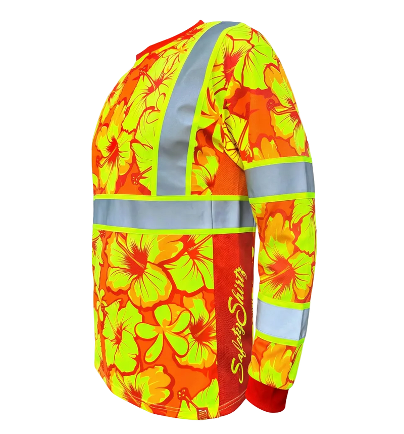 Load image into Gallery viewer, Tropic Heat Orange Enhanced Visibility Long Sleeve
