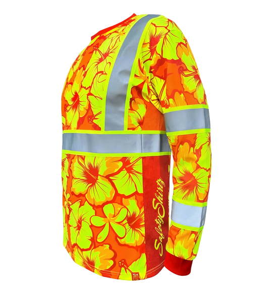 Tropic Heat Orange Enhanced Visibility Long Sleeve