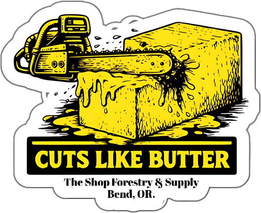 Cuts Like Butter Sticker