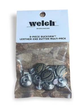 Welch Bucksaw Logger Buttons 8-Piece