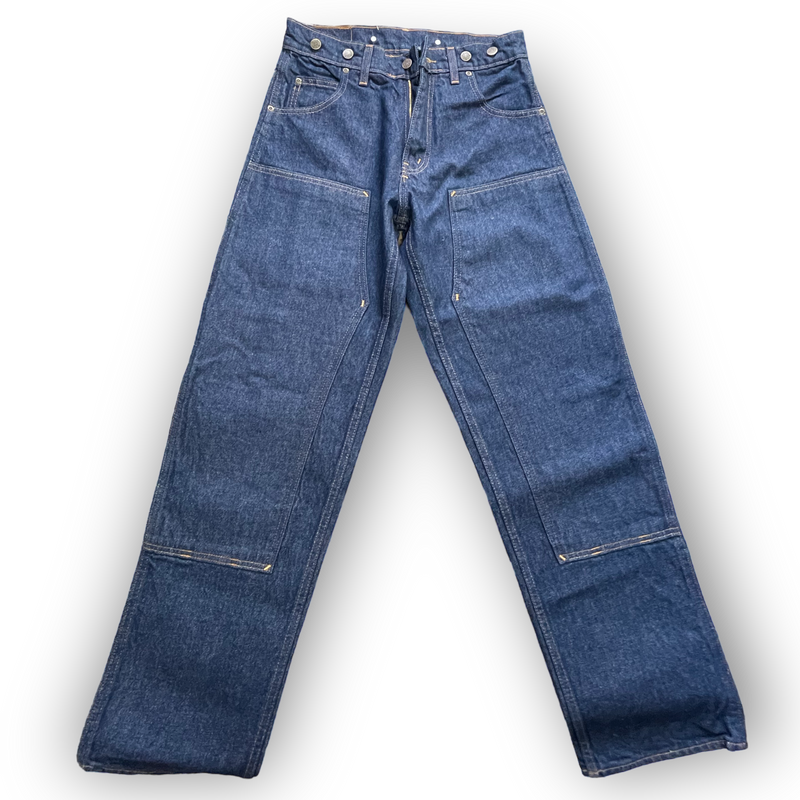 Load image into Gallery viewer, Prison Blues Double Knee Work jeans W/ Buttons

