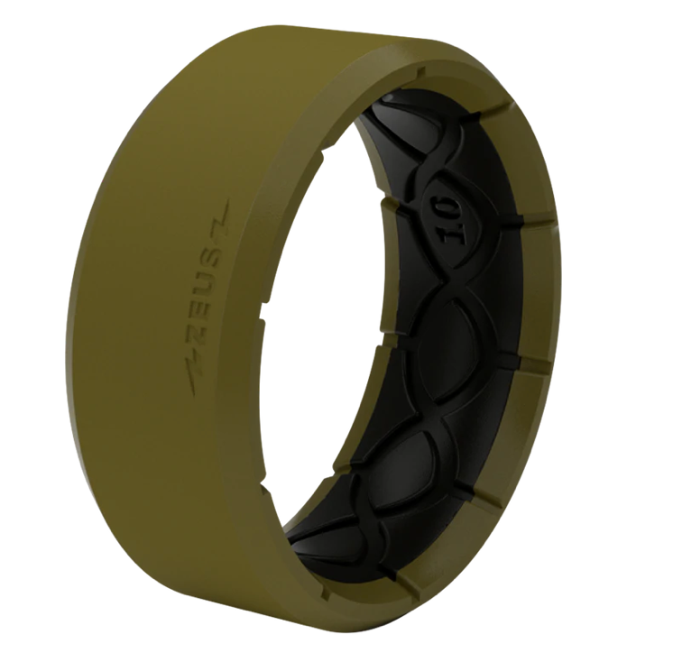 Load image into Gallery viewer, Groove Ring® Zeus Edge Olive Drab / Black Ring
