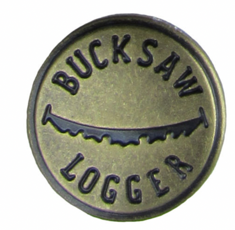 Load image into Gallery viewer, Welch Bucksaw Logger Buttons 8-Piece
