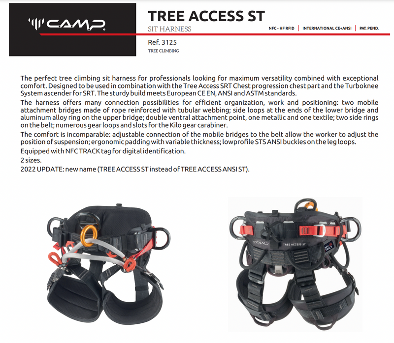 Load image into Gallery viewer, CAMP Tree Access ST Seat Harness
