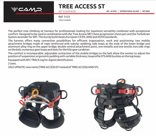 CAMP Tree Access ST Seat Harness